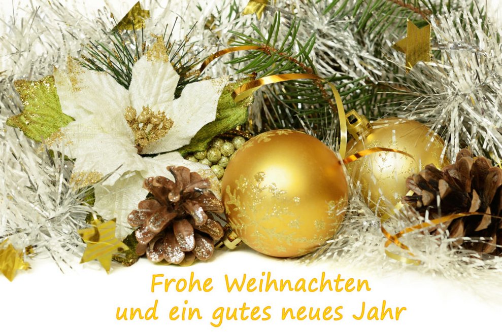 Frohe Weihnachten und ein gutes neues Jahr!